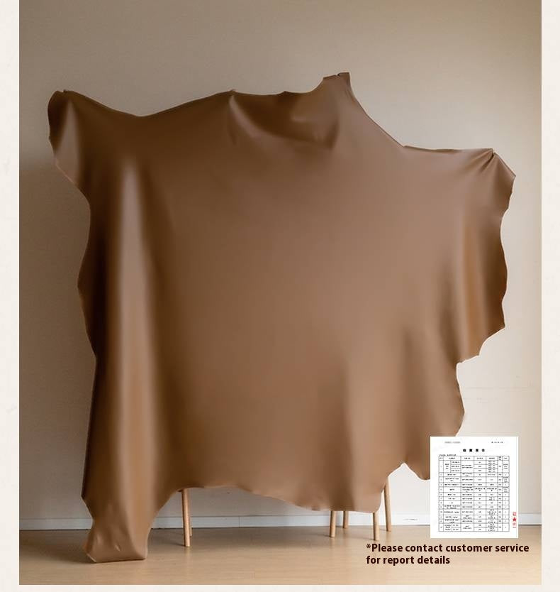 Genuine Leather High-Back Modern Sofa