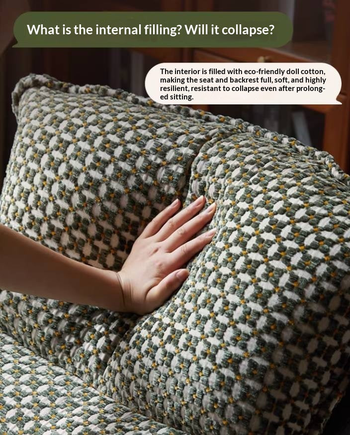 Egg Shell Rocking Lounge Chair with Upholstered Cocoon Seat and Metal Frame With Beech Legs