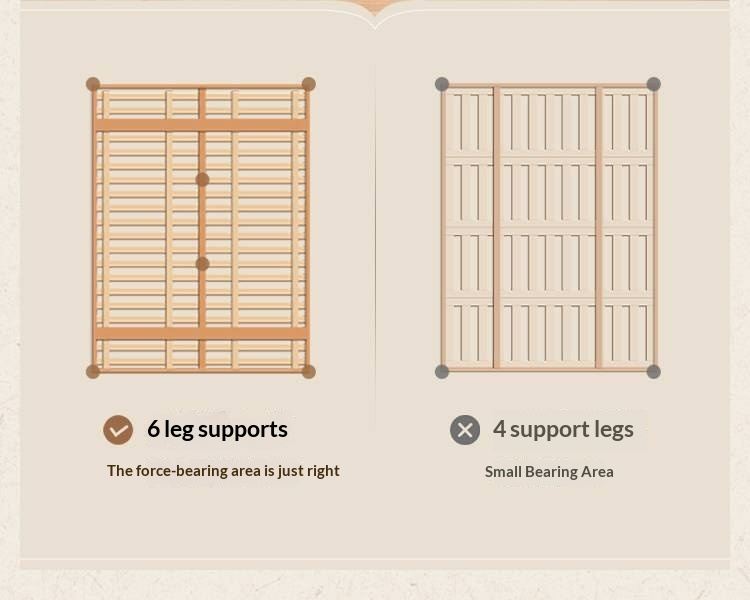 Birch Solid Wood Bed — French Retro Style, Large Slab Design, Mid-Range Style