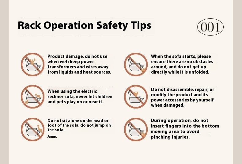 Genuine Leather Italian Style Zero-Wall Electric Recliner Sofa