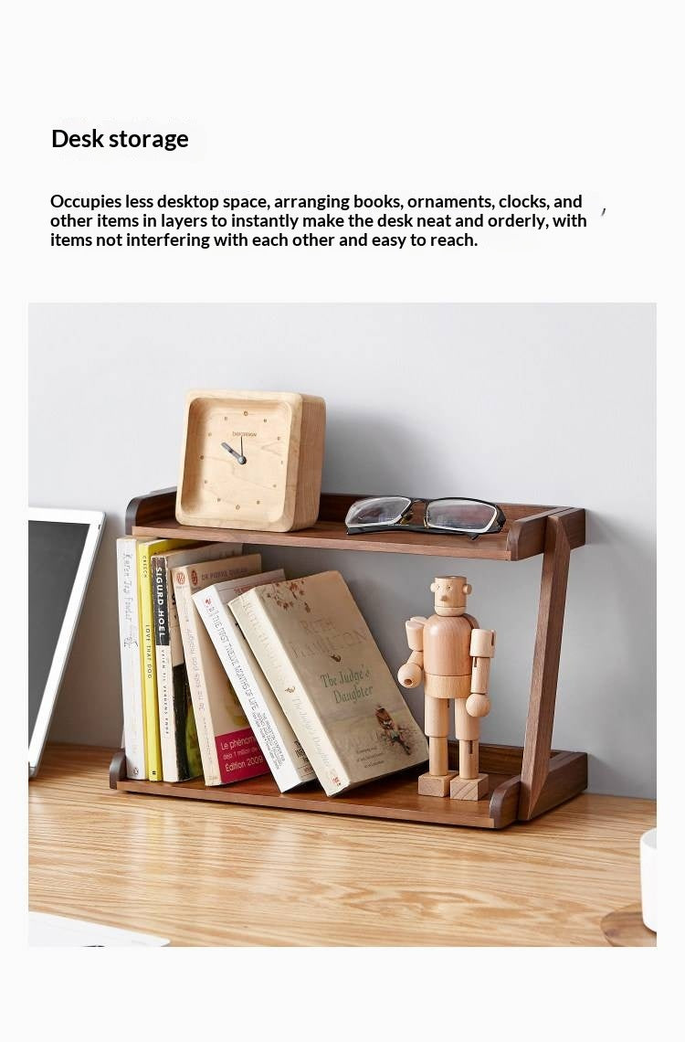 Ash Solid Wood Double Layer Open Sorting Rack