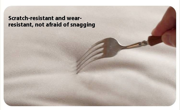 Oak Solid Wood Fabric Sofa, Couch with High Back Cushions, Durable Pet-Friendly Upholstery