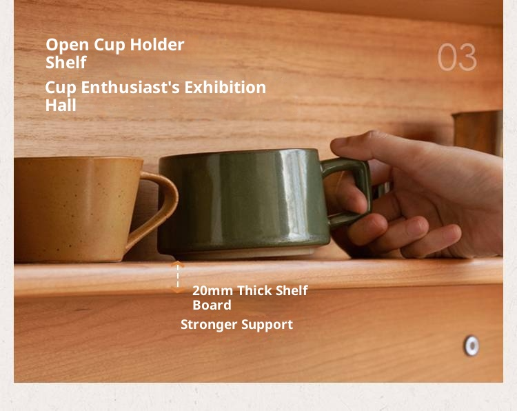 Cherry Solid Wood Ultra-thin Sideboard