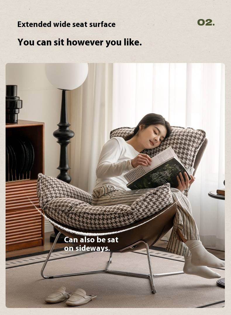 Fabric Eggshell Modern Chair