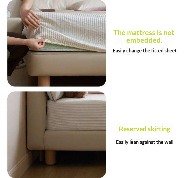 Kids Upholstered Montessori Platform Bed with Removable Washable Cover
