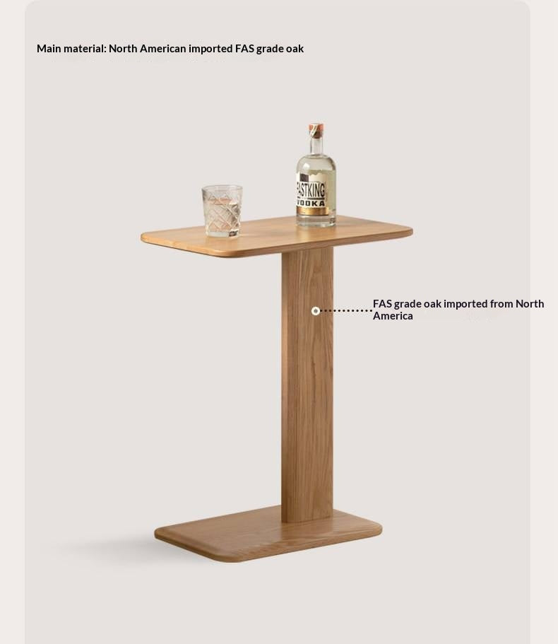 Oak Solid Wood Modern Minimalist Style Side Table