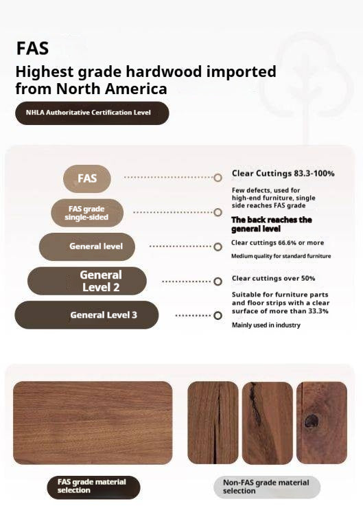 Black Walnut Solid Wood Wabi-Sabi Style Coffee Table