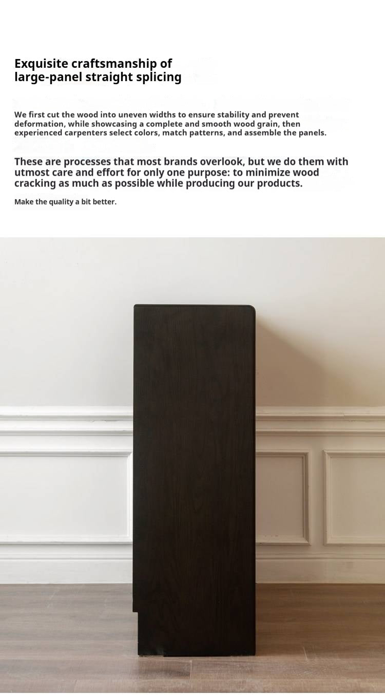 Black Walnut Solid Wood Shoe Porch Cabinet