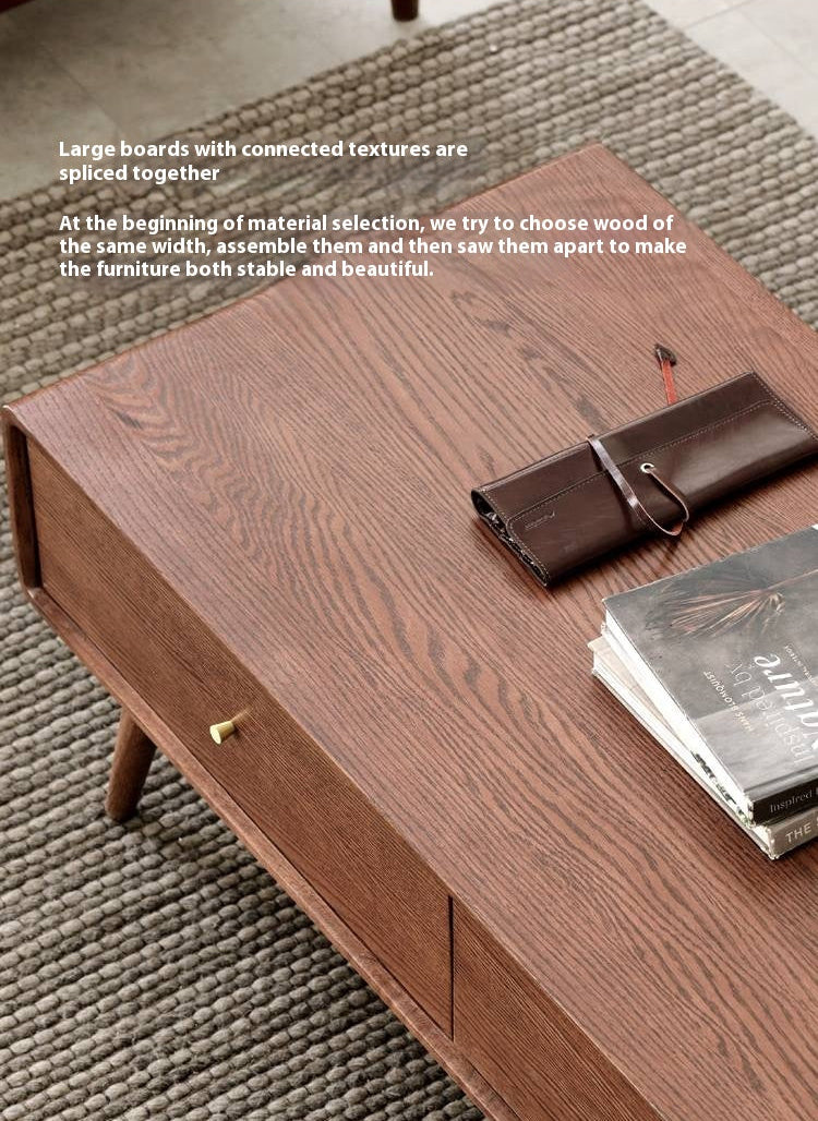 Oak Solid Wood Nordic Modern Style Coffee Table