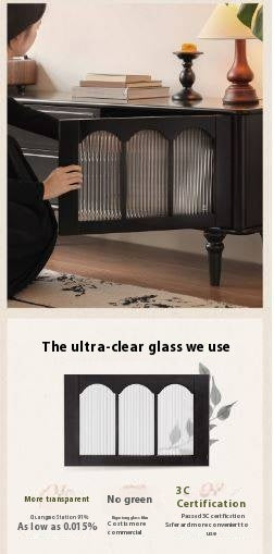 Solid RubberWood French Retro TV Stand