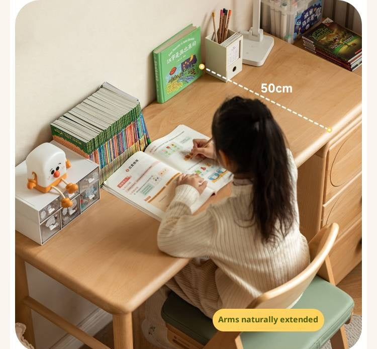 Beech Solid Wood Сhildren's Double Desk