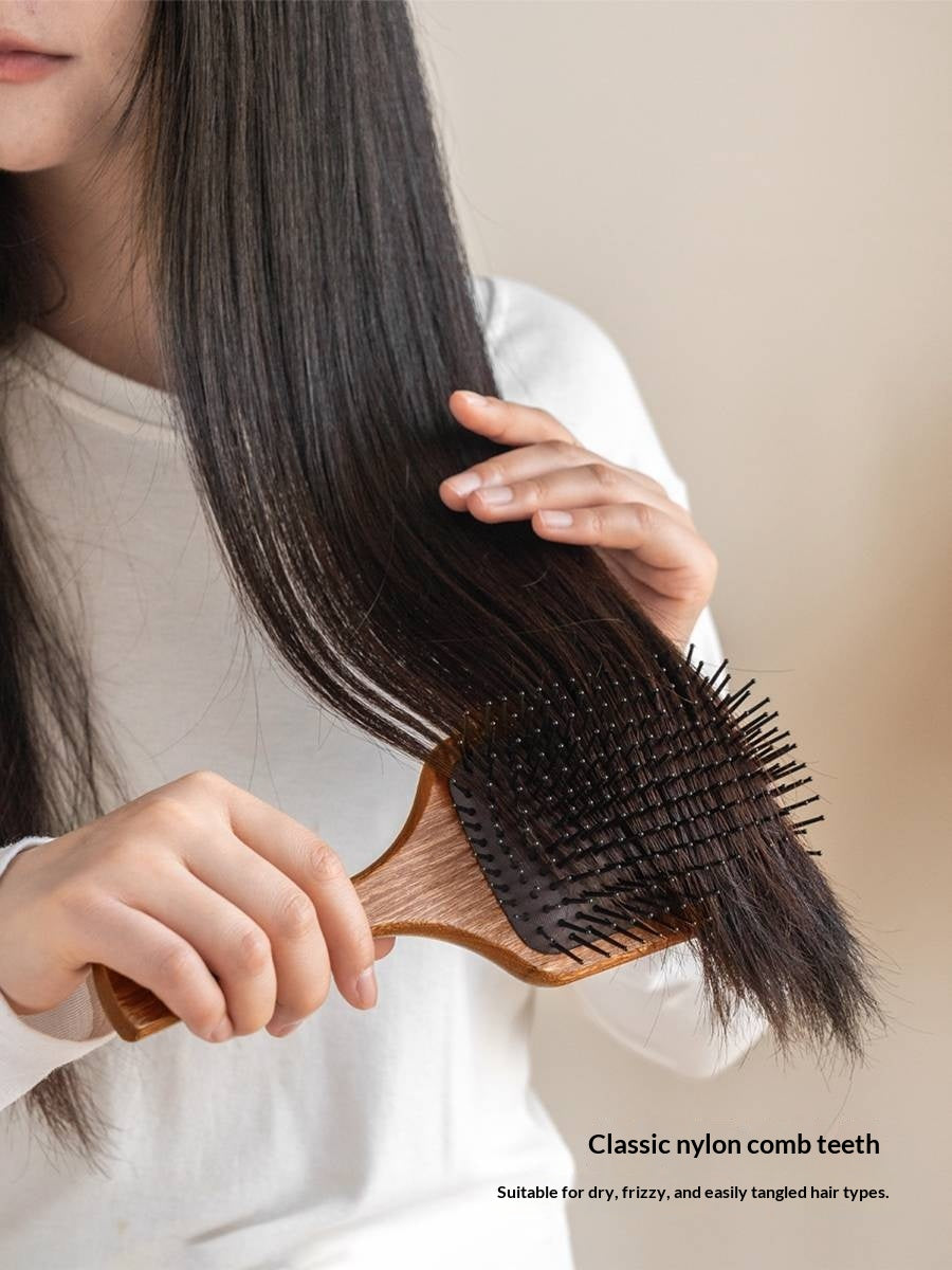 Nordic Beech Solid Wood Hair Care Cushion Comb