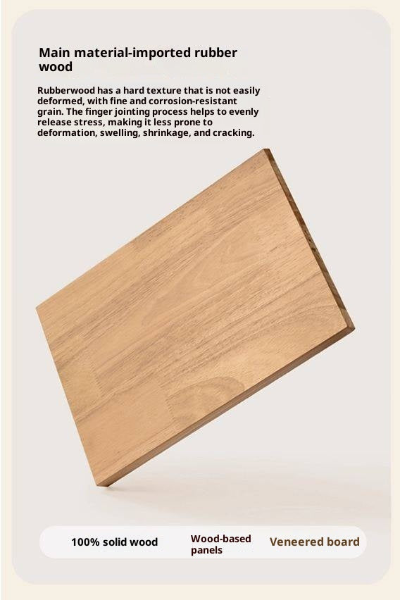 Solid Rubberwood Modern Soft Makeup Stool