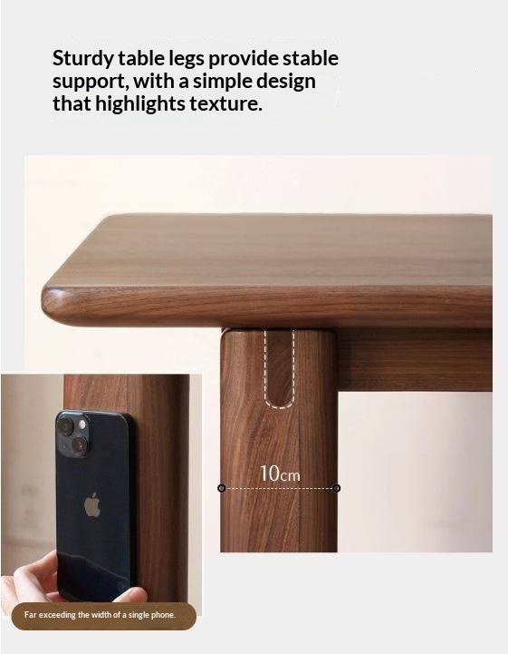 Black Walnut, Oak Solid Wood Large Board Dining Table