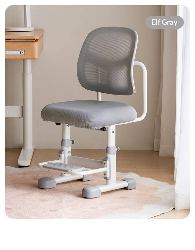 Ergonomic Height-Adjustable Kids Study Chair with Mesh Back and Footrest