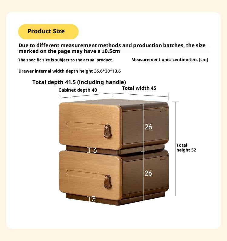 Beech Solid Wood Children's Chest of Drawers