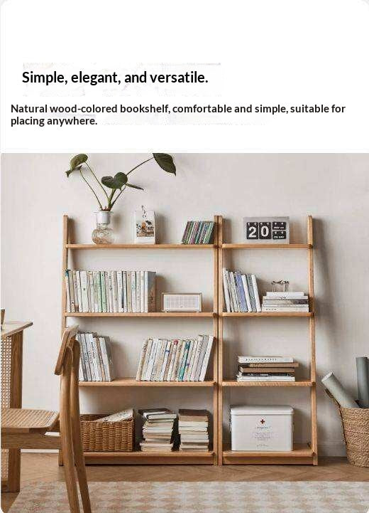 Oak, Beech Solid Wood Bookshelf Racks