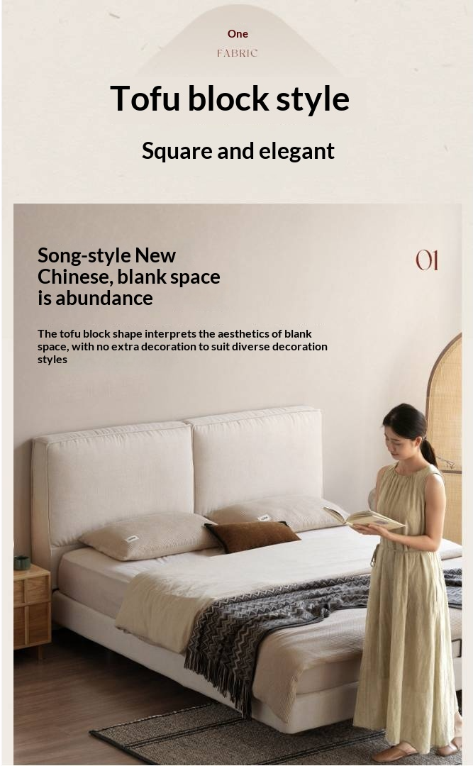 Fabric Suspended Bed Wabi Sabi Style