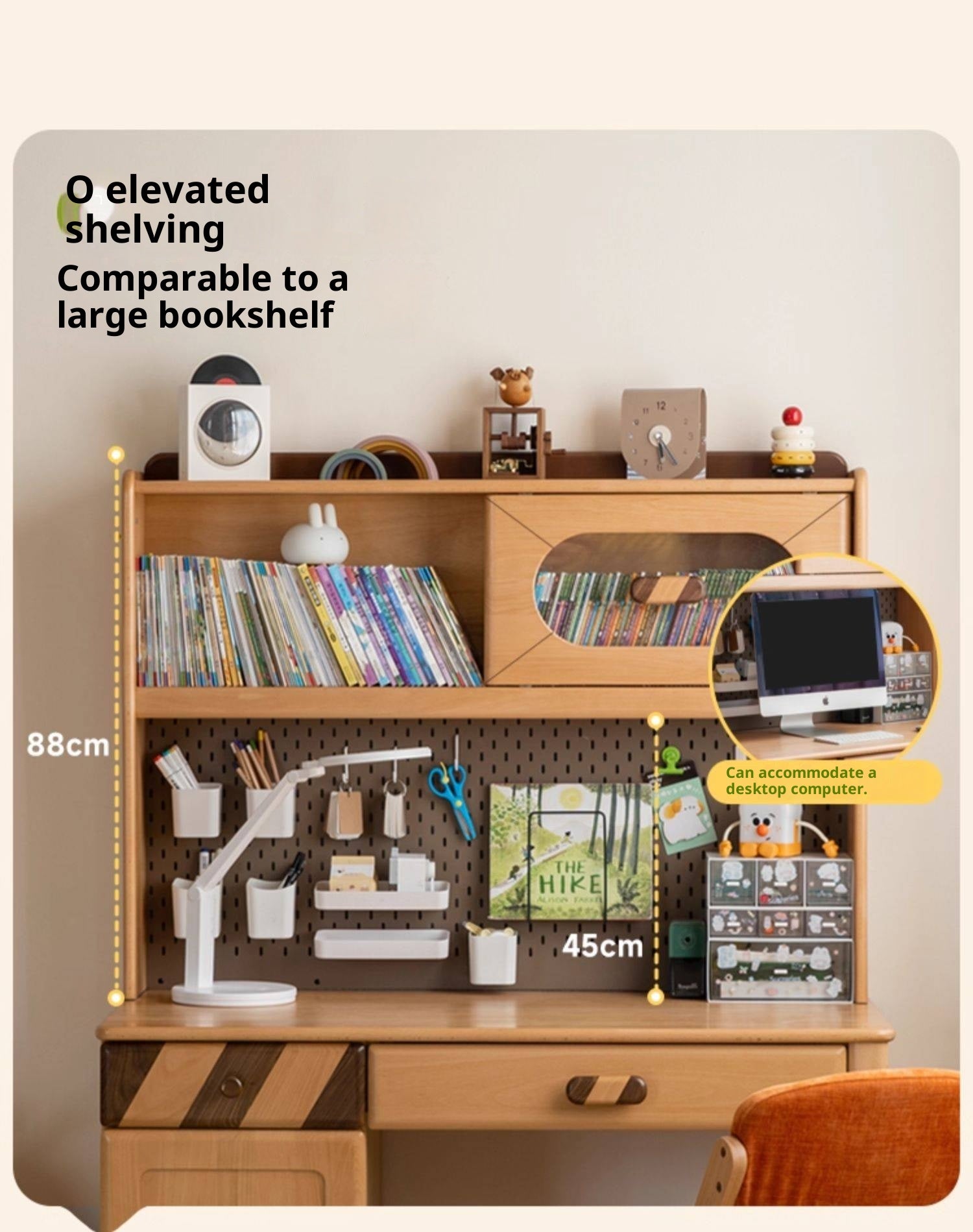 Beech Solid Wood Children s Learning Desk