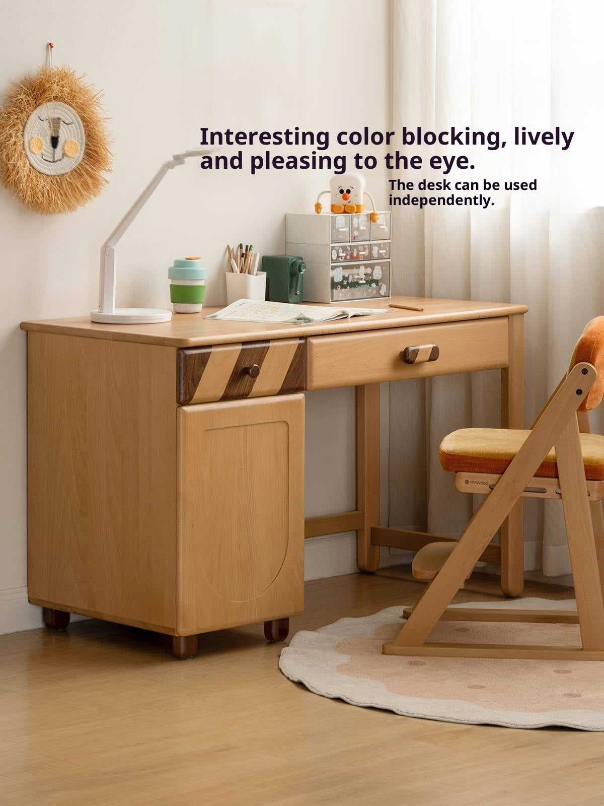 Beech Solid Wood Children s Learning Desk