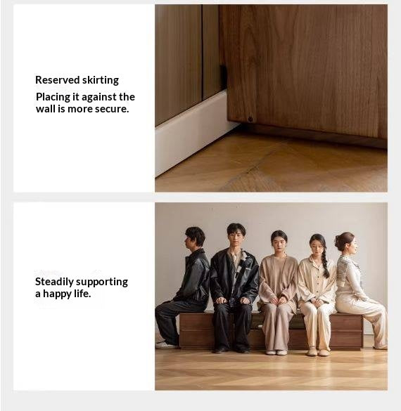 White Oak, Black Walnut Solid Wood TV Stand