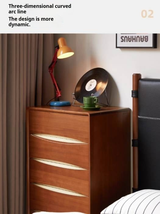 Poplar Solid Wood Vintage Style Side Cabinet.