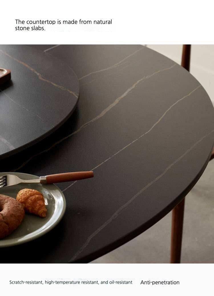 Accessory Set – Slate Lazy Susan Turntable, Stainless Steel Hooks, and Bookcase Mat