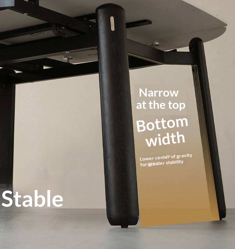 Solid RubberWood Extendable Dining Table with Marble-Look Stone Top and Rounded Corners