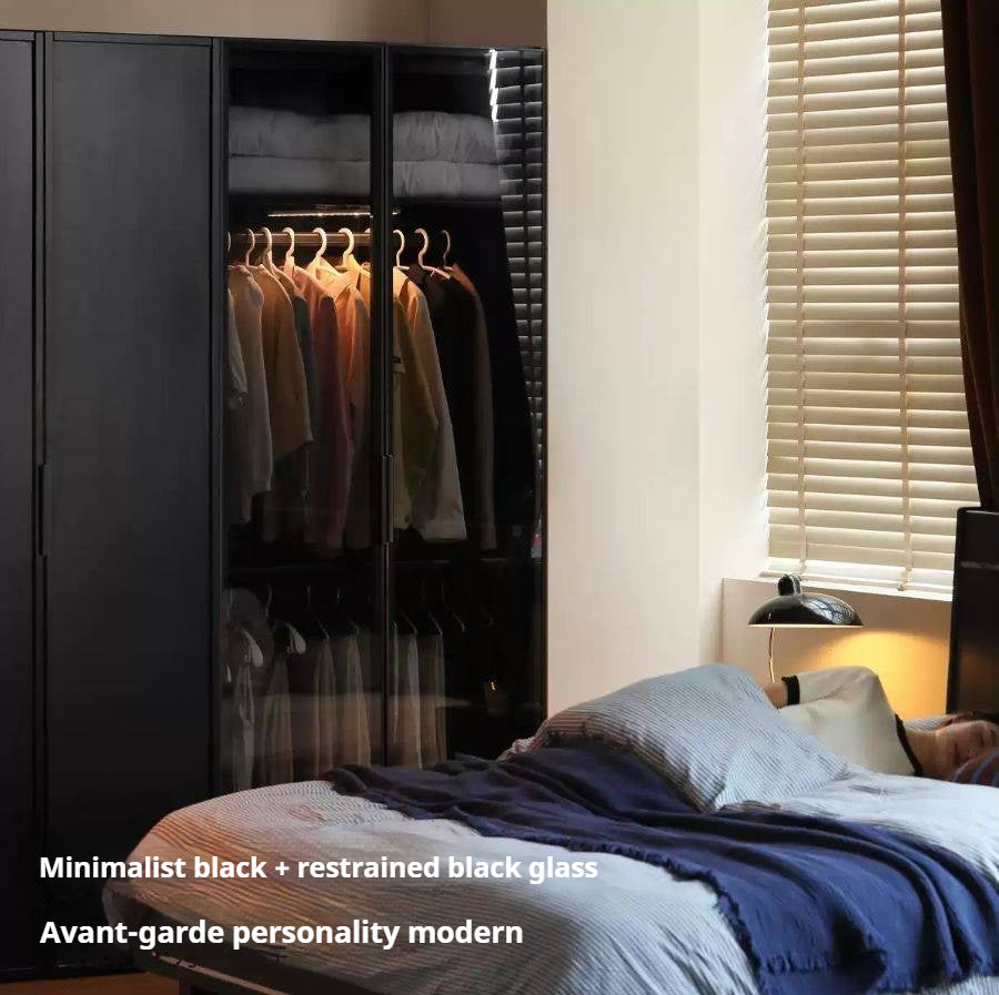 Pine Solid Wood Wardrobe Modern Simple