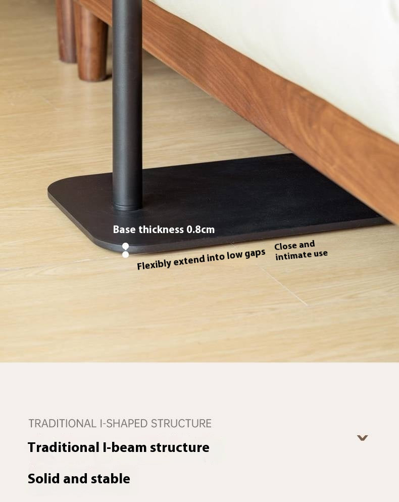Black Walnut Solid Wood Liftable Rotating Side Table