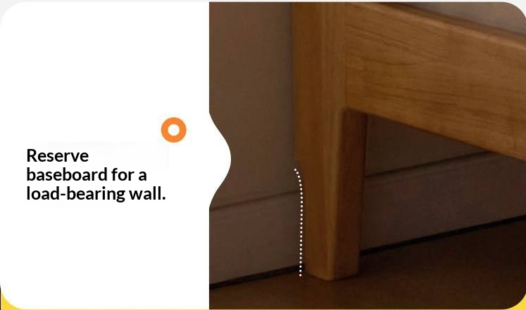 Rubberwood Solid Wood Bed — Modern Minimalist Design