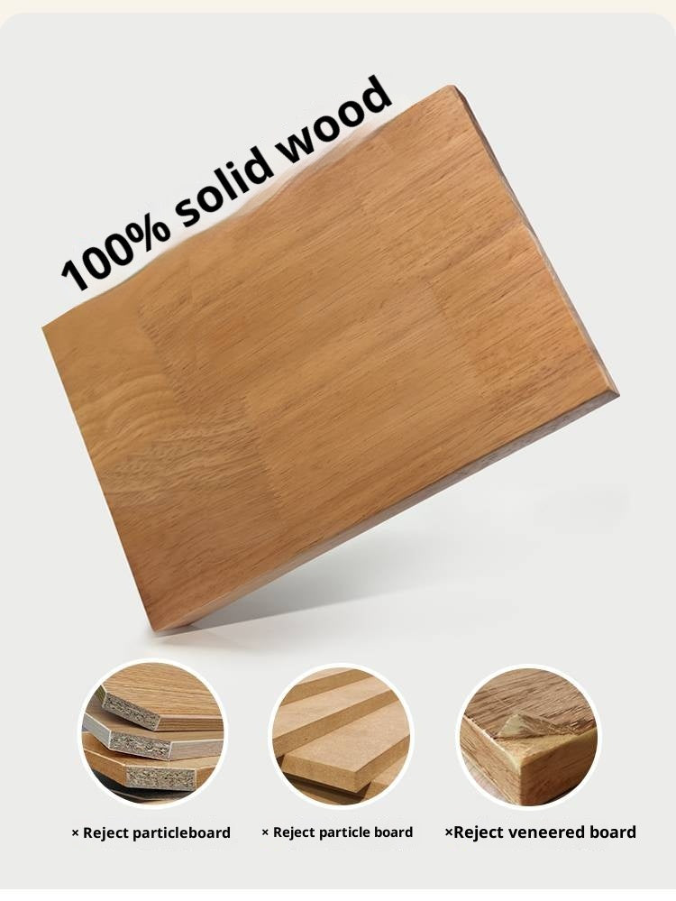 Solid Rubberwood Multifunctional Clothes Rack