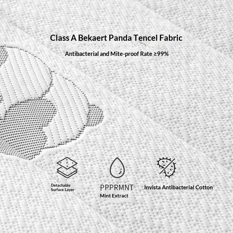 Children's Eco-Friendly Glue-Free Mattress — Panda Jute Spring, Coconut Fiber, Double Latex