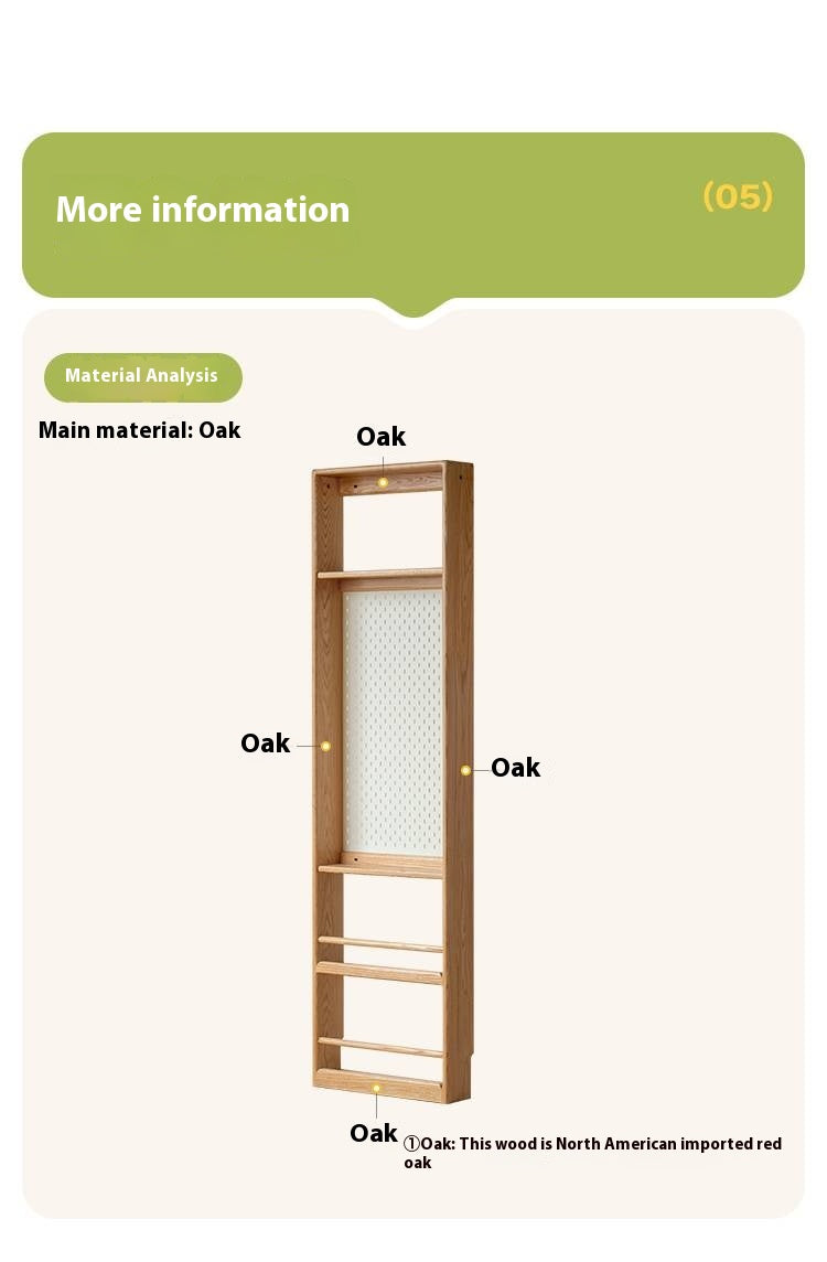 Oak Solid Wood Modern Children's Wardrobe