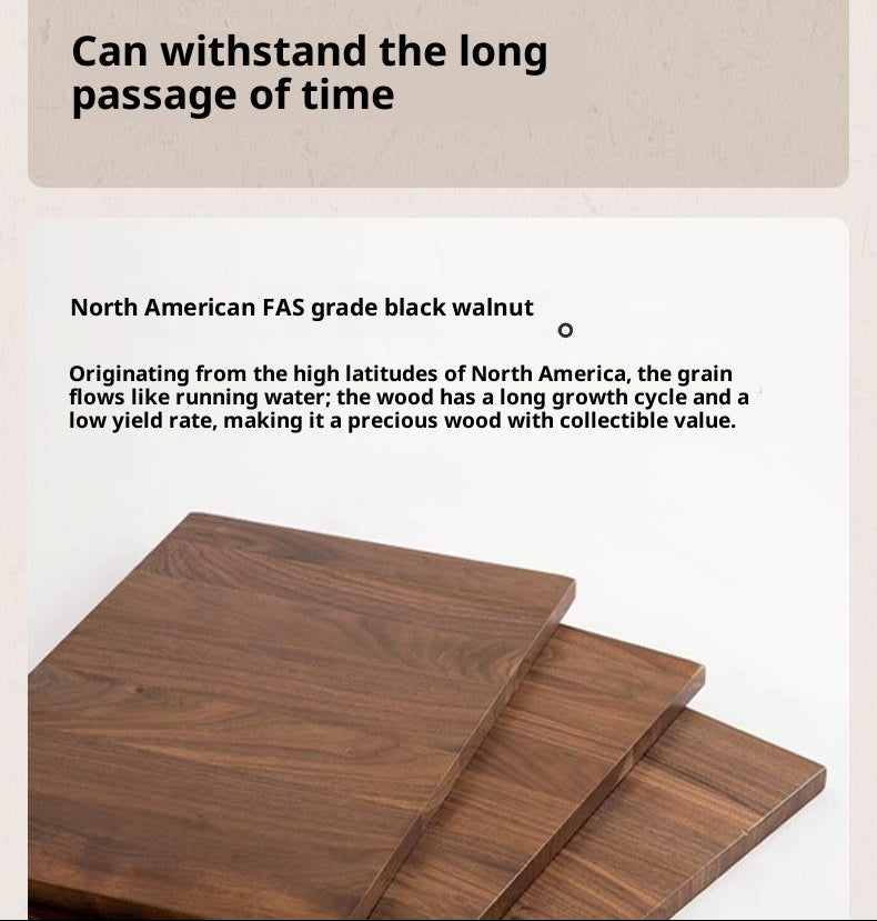 Black Walnut, Oak Solid Wood Modern Makeup Stool