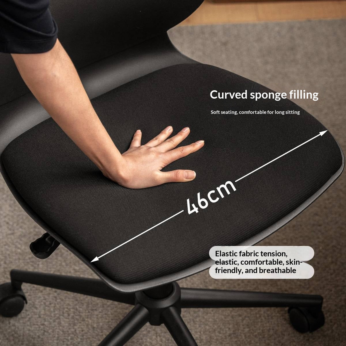 Fabric Adjustable And Casual Office Chair