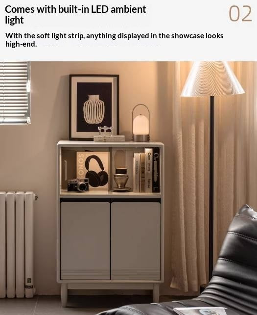 Poplar Solid Wood Italian Style Side Cabinet