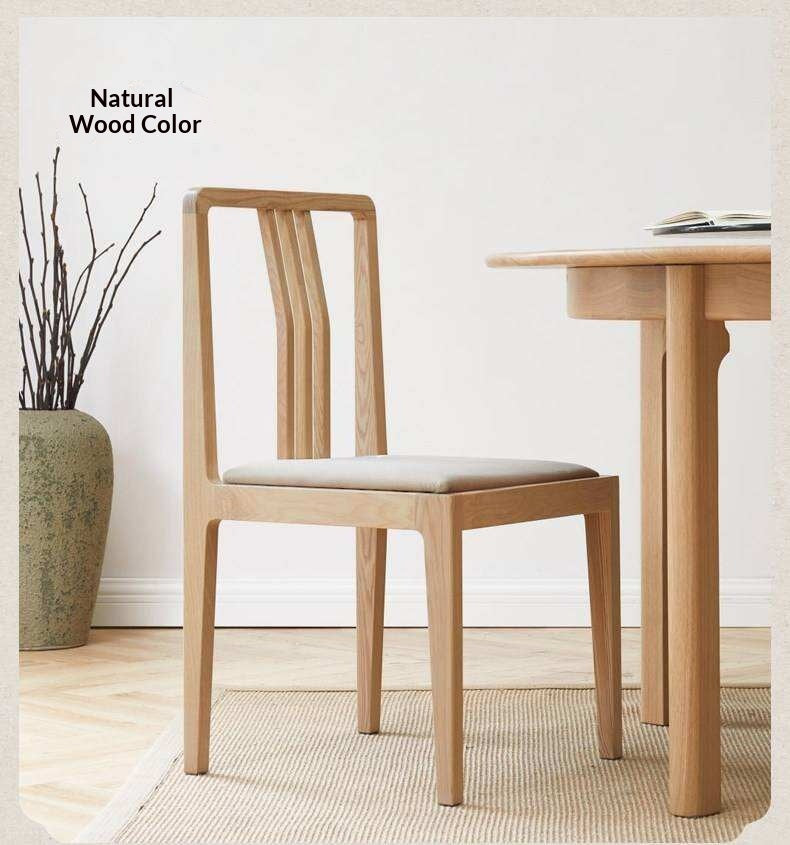 Set 4pcs Black Walnut, Ash Solid Wood Dining Chair