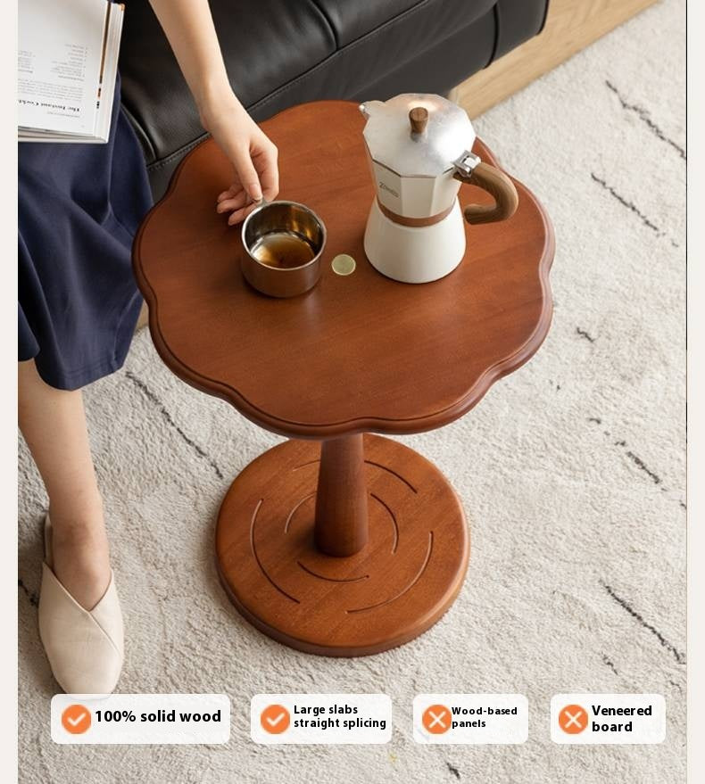 Poplar Solid Wood French Side Table