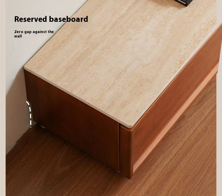 Poplar Solid Wood Ancient Style TV Cabinet