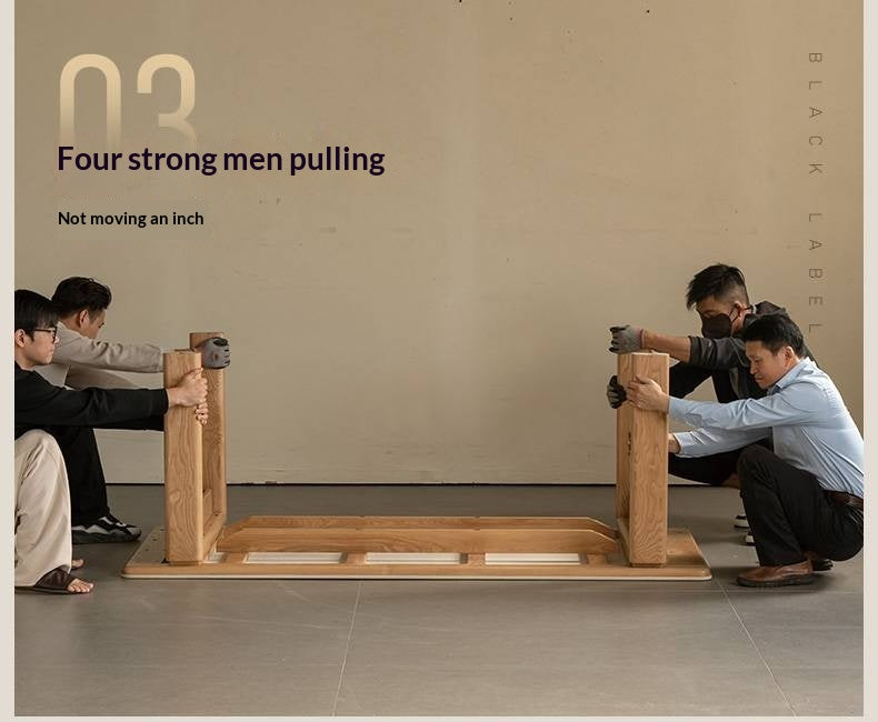 White Ash Solid Wood Restaurant Slab Dining Table