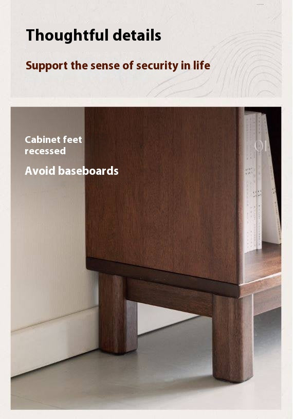 Sandalwood Solid Wood Combination Bookshelf