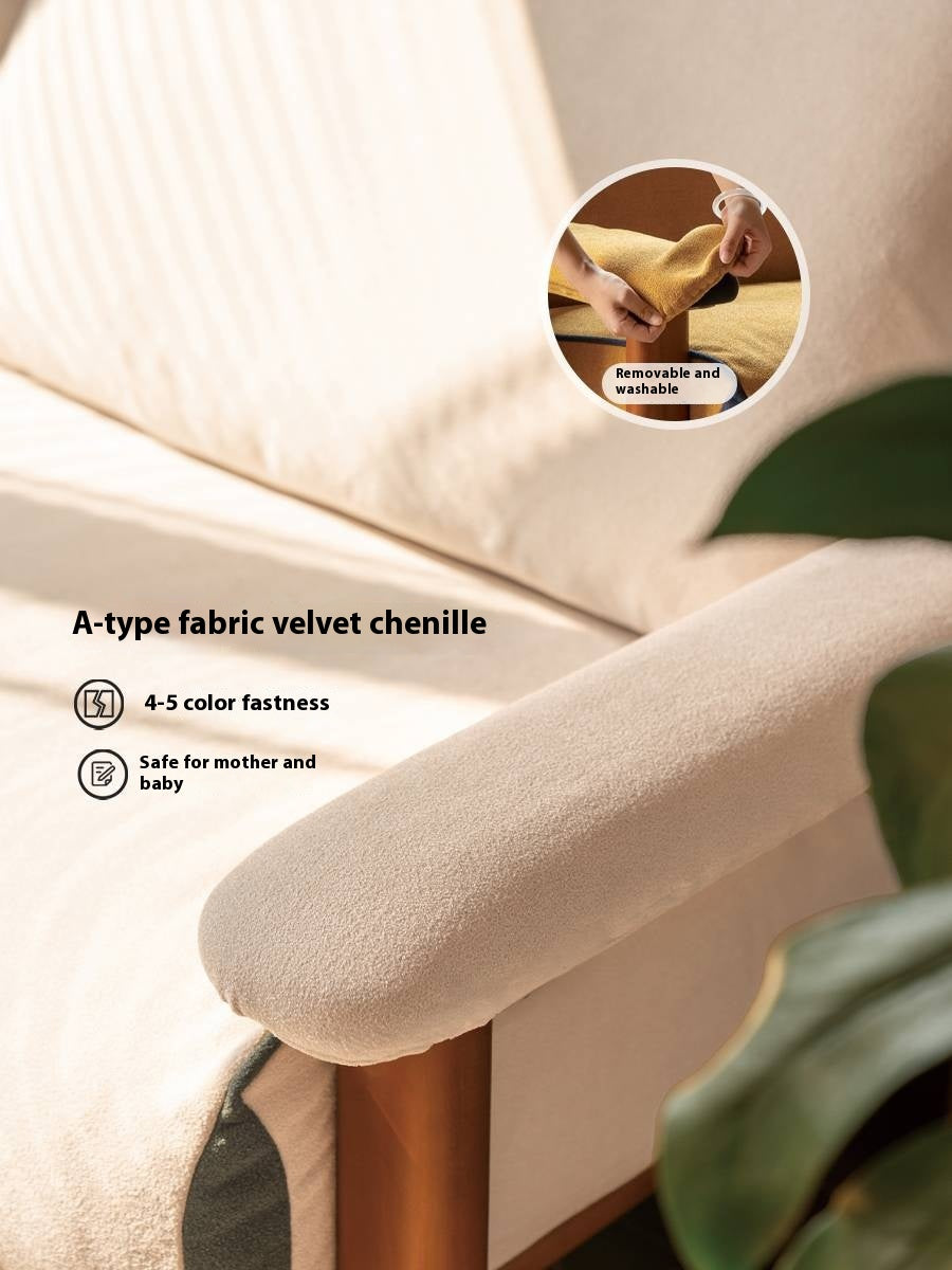 Beech Solid Wood Antique Style Sofa 4 color.