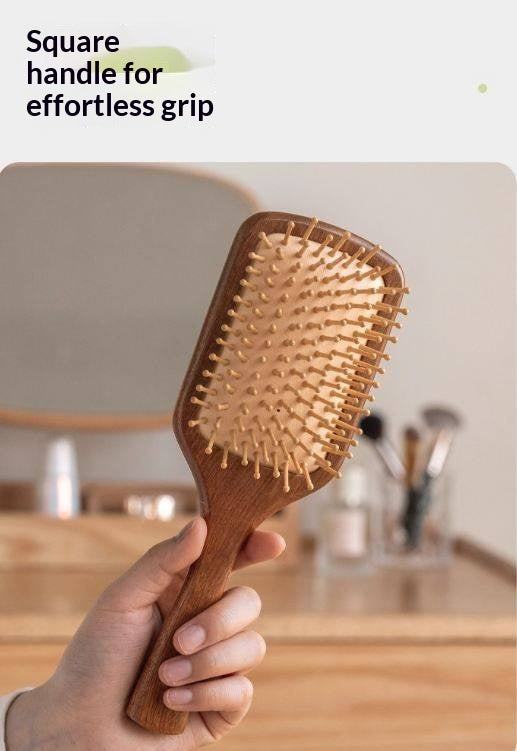Nordic Beech Solid Wood Hair Care Cushion Comb