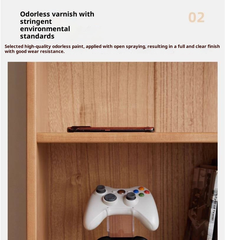 Poplar, Cherry Solid Wood Ancient Style Bookcase