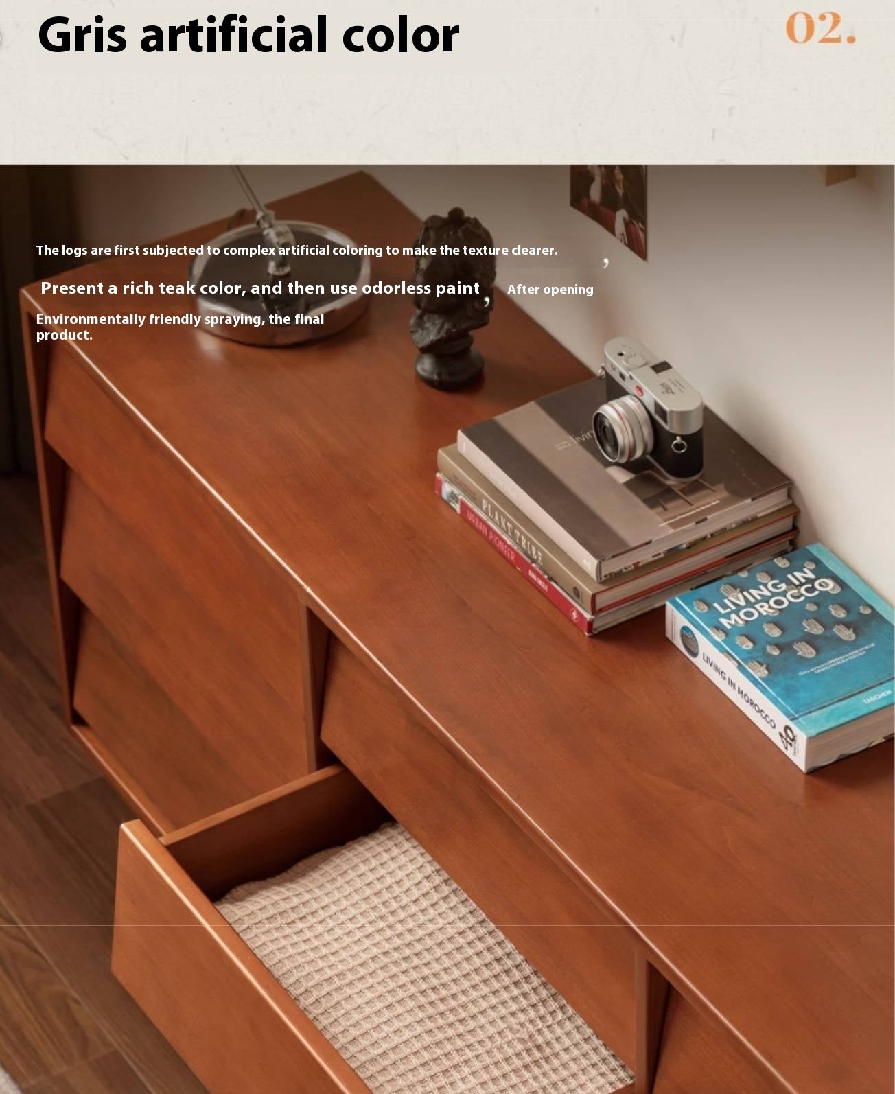 Tulipwood Solid Wood Middle Ancient Style Drawer