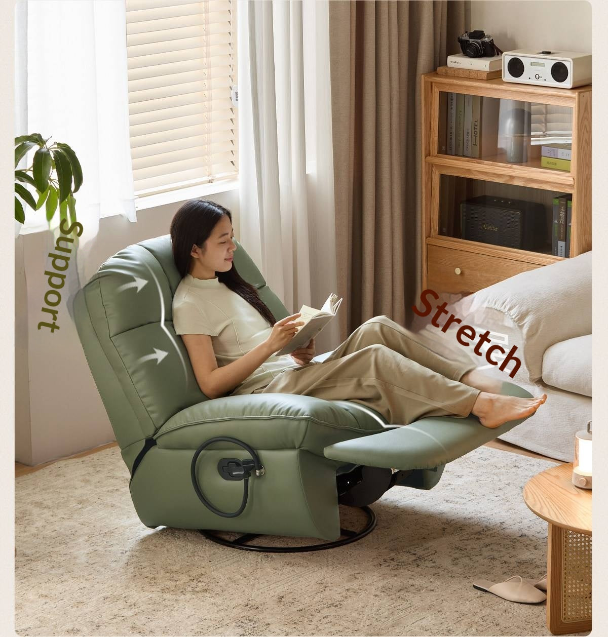 Recliner Modern Casual Single Chair 240° rotation