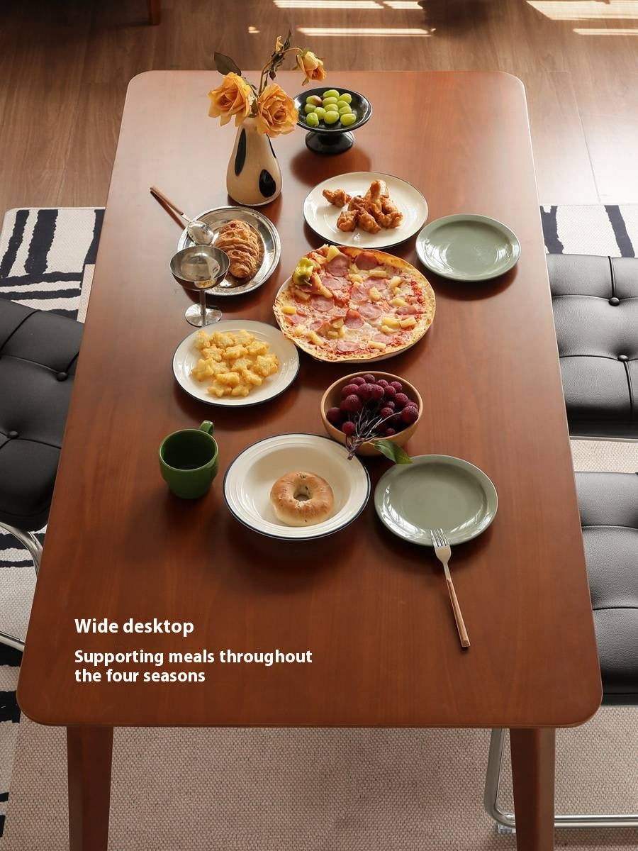 Tulipwood Solid Wood Retro Dining Table