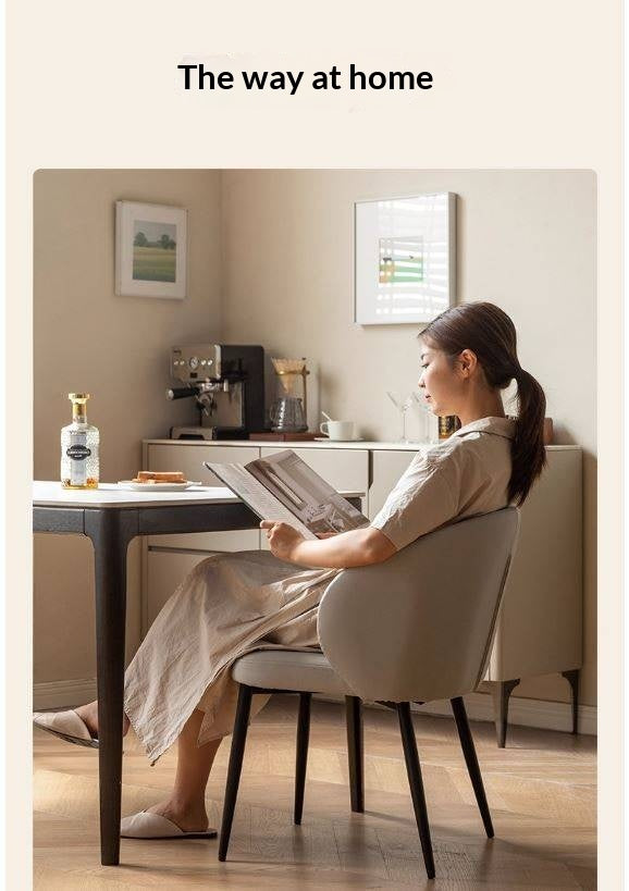 Soft Gray Leisure Dining Chair