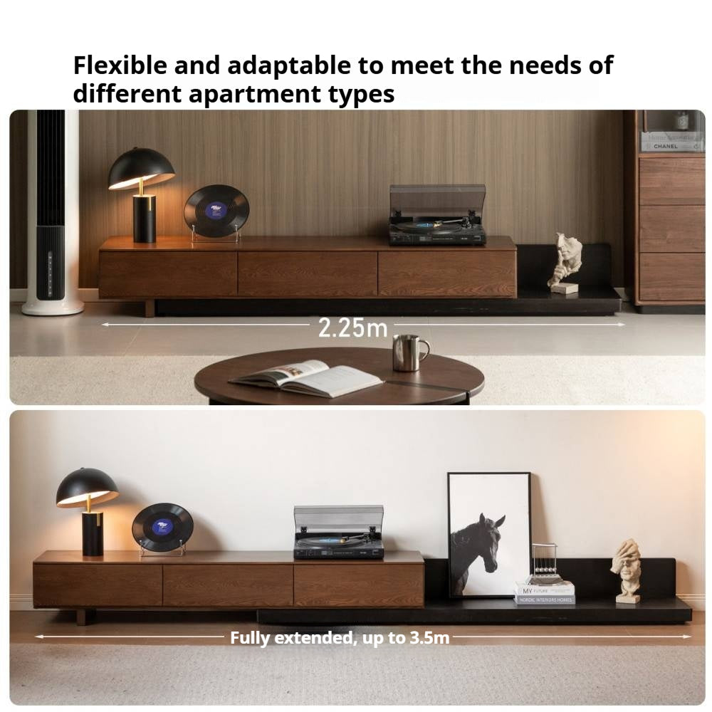 Ash Solid Wood Modern Simple Floor TV Cabinet